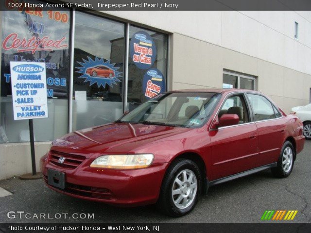 2002 Honda Accord SE Sedan in Firepepper Red Pearl