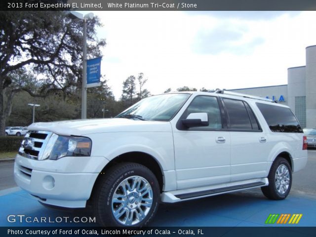 2013 Ford Expedition EL Limited in White Platinum Tri-Coat