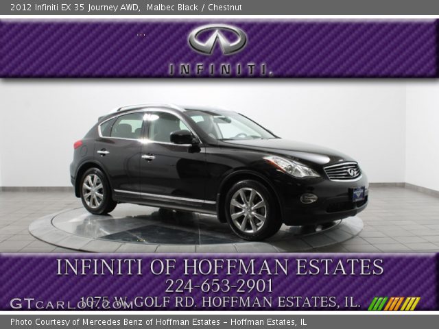 2012 Infiniti EX 35 Journey AWD in Malbec Black