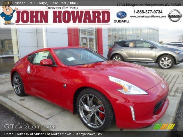 2013 Nissan 370Z Coupe in Solid Red