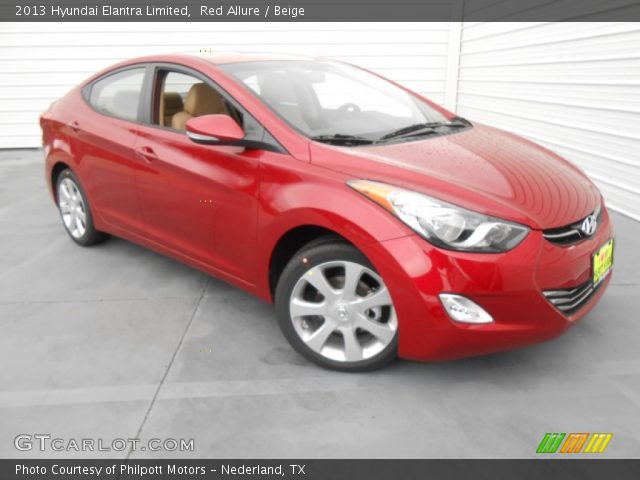 2013 Hyundai Elantra Limited in Red Allure