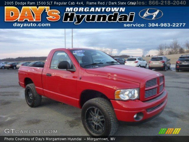 2005 Dodge Ram 1500 SLT Regular Cab 4x4 in Flame Red