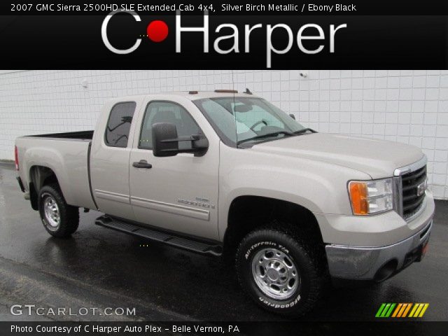 2007 GMC Sierra 2500HD SLE Extended Cab 4x4 in Silver Birch Metallic