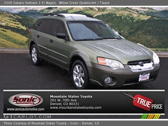 2006 Subaru Outback 2.5i Wagon in Willow Green Opalescent