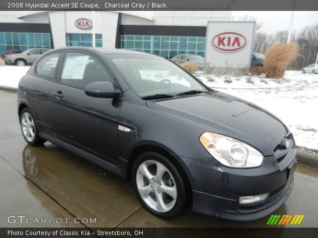 2008 Hyundai Accent SE Coupe in Charcoal Gray
