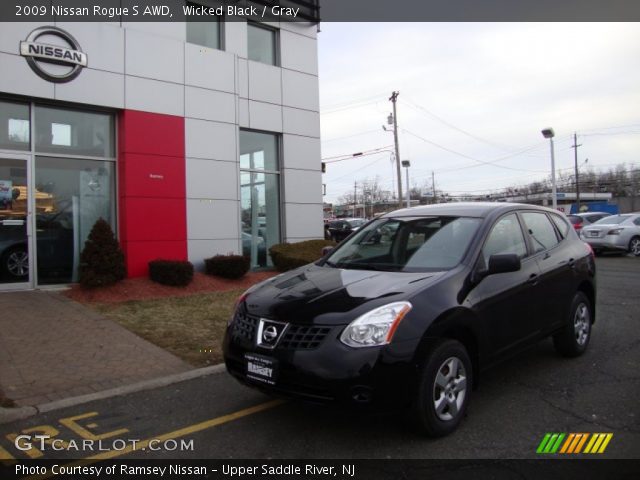 2009 Nissan Rogue S AWD in Wicked Black