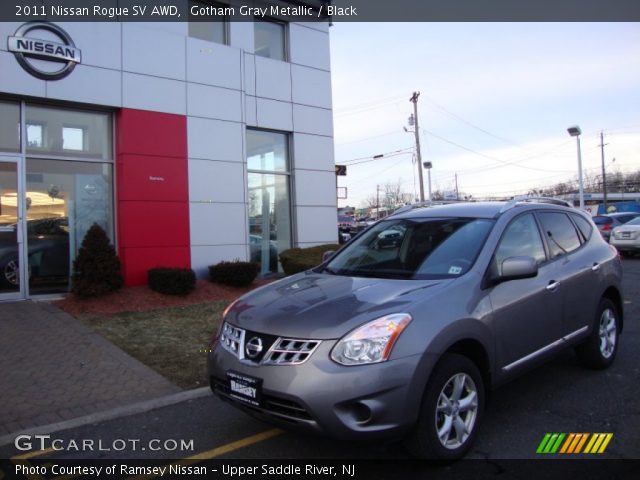 2011 Nissan Rogue SV AWD in Gotham Gray Metallic