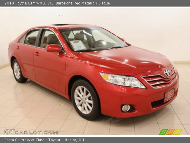 2010 Toyota Camry XLE V6 in Barcelona Red Metallic