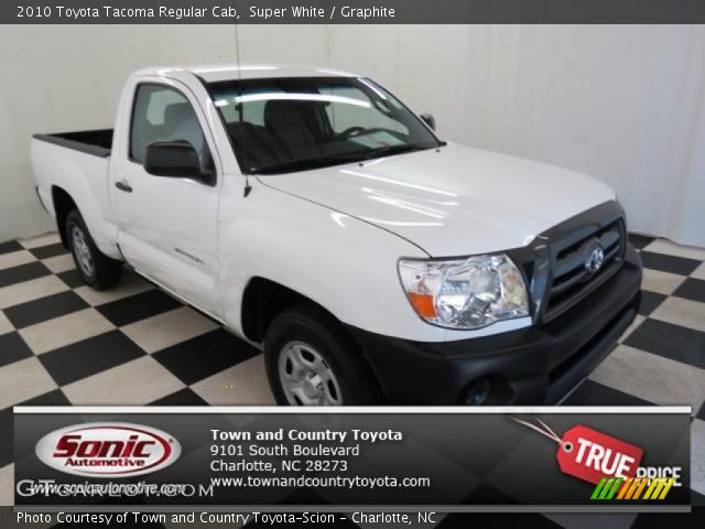 2010 Toyota Tacoma Regular Cab in Super White