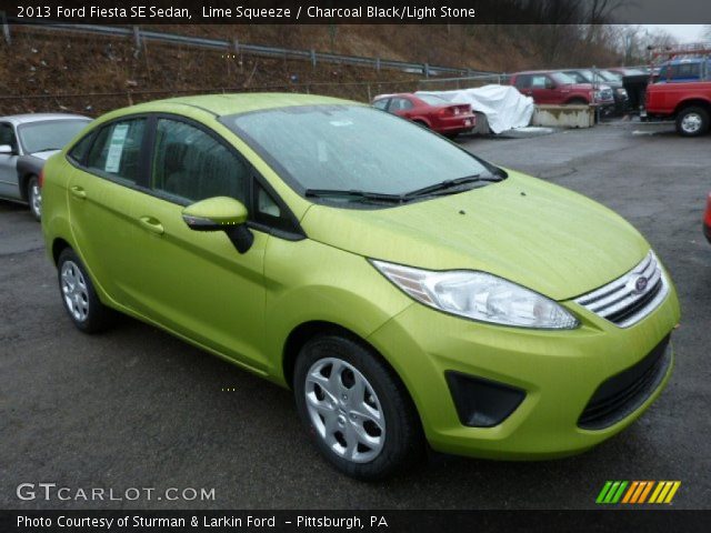2013 Ford Fiesta SE Sedan in Lime Squeeze