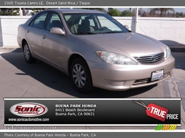 2005 Toyota Camry LE in Desert Sand Mica