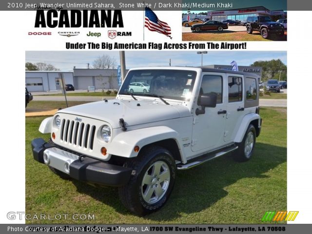 2010 Jeep Wrangler Unlimited Sahara in Stone White
