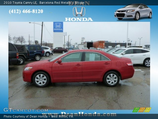 2010 Toyota Camry LE in Barcelona Red Metallic