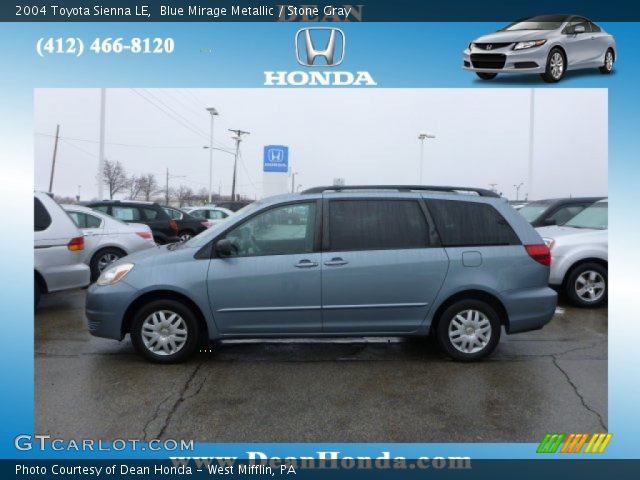 2004 Toyota Sienna LE in Blue Mirage Metallic