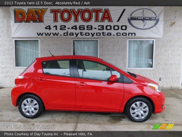 2013 Toyota Yaris LE 5 Door in Absolutely Red