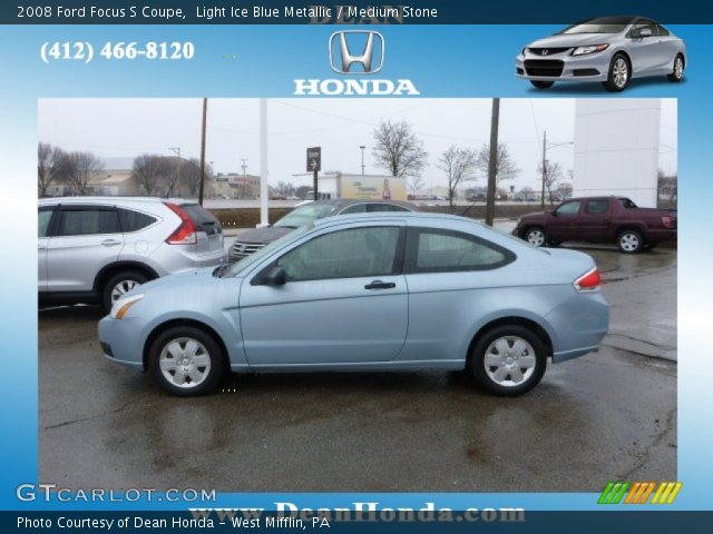 2008 Ford Focus S Coupe in Light Ice Blue Metallic