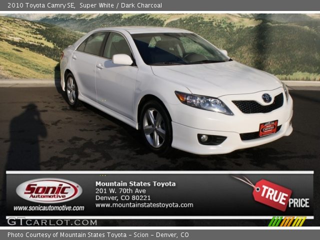 2010 Toyota Camry SE in Super White