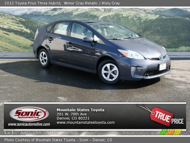 2013 Toyota Prius Three Hybrid in Winter Gray Metallic