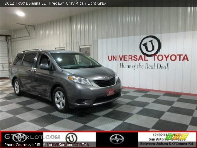 2012 Toyota Sienna LE in Predawn Gray Mica