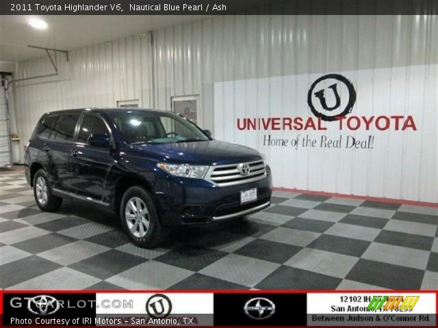 2011 Toyota Highlander V6 in Nautical Blue Pearl
