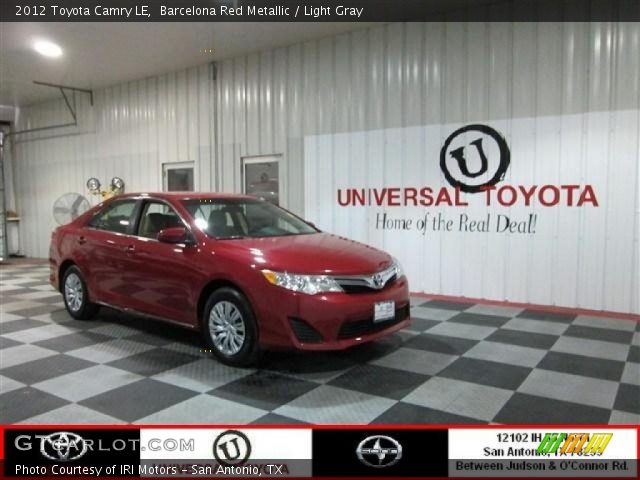 2012 Toyota Camry LE in Barcelona Red Metallic