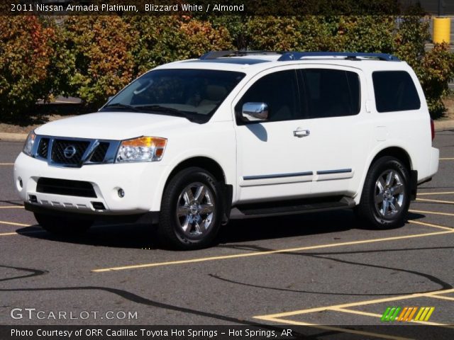 2011 Nissan Armada Platinum in Blizzard White