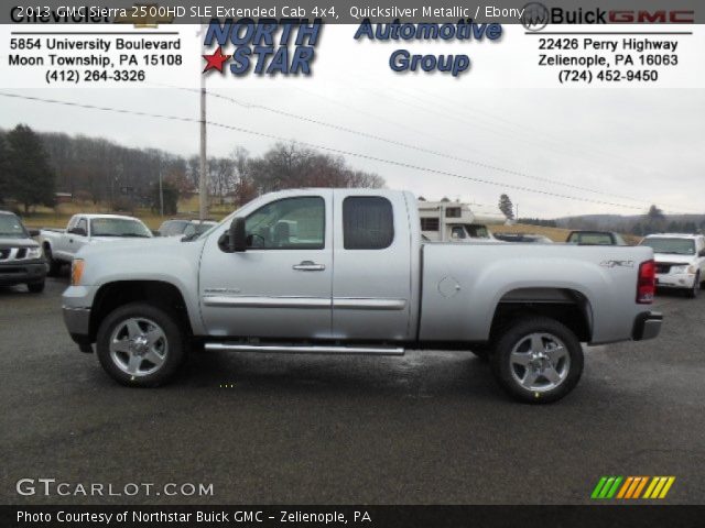 2013 GMC Sierra 2500HD SLE Extended Cab 4x4 in Quicksilver Metallic