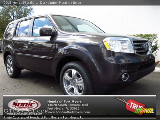 2013 Honda Pilot EX-L in Dark Amber Metallic