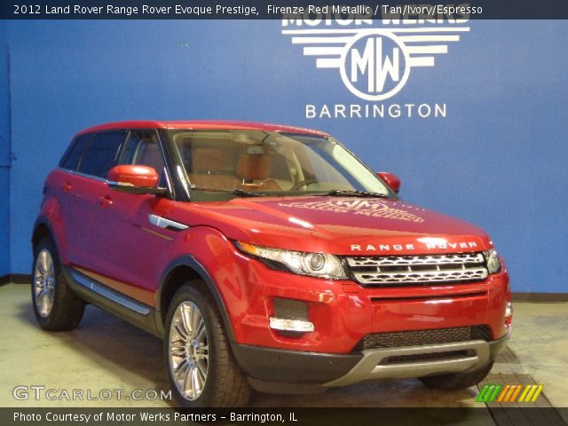 2012 Land Rover Range Rover Evoque Prestige in Firenze Red Metallic