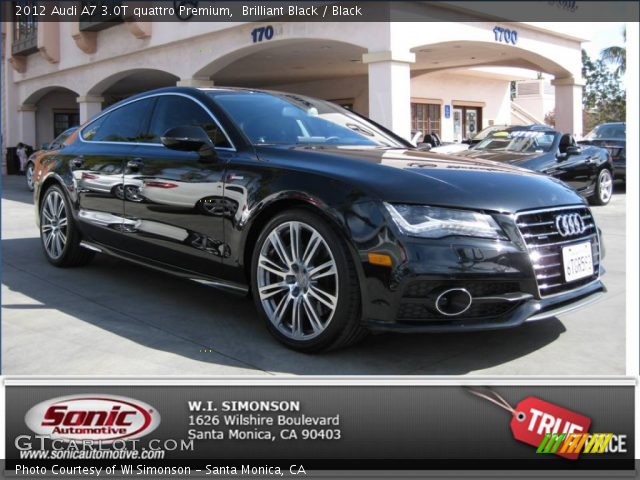 2012 Audi A7 3.0T quattro Premium in Brilliant Black