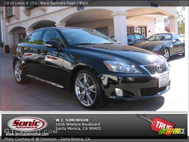 2010 Lexus IS 250 in Black Sapphire Pearl