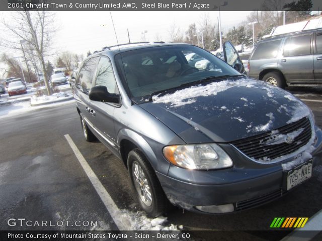 2001 Chrysler Town & Country Limited AWD in Steel Blue Pearl