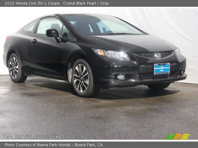 2013 Honda Civic EX-L Coupe in Crystal Black Pearl