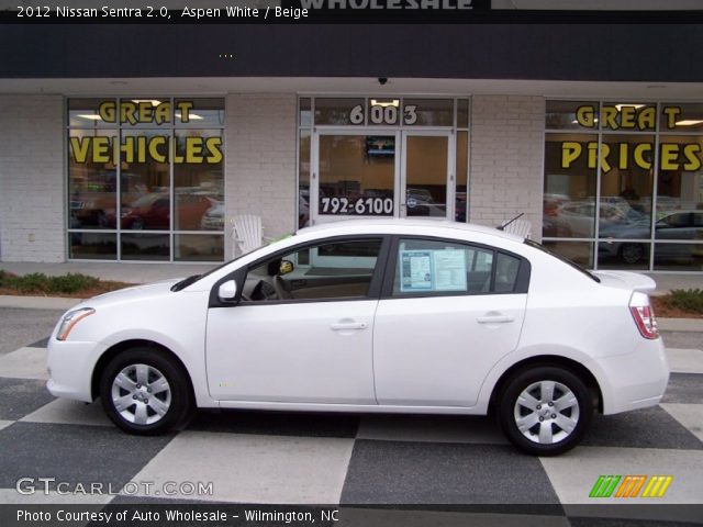 2012 Nissan Sentra 2.0 in Aspen White