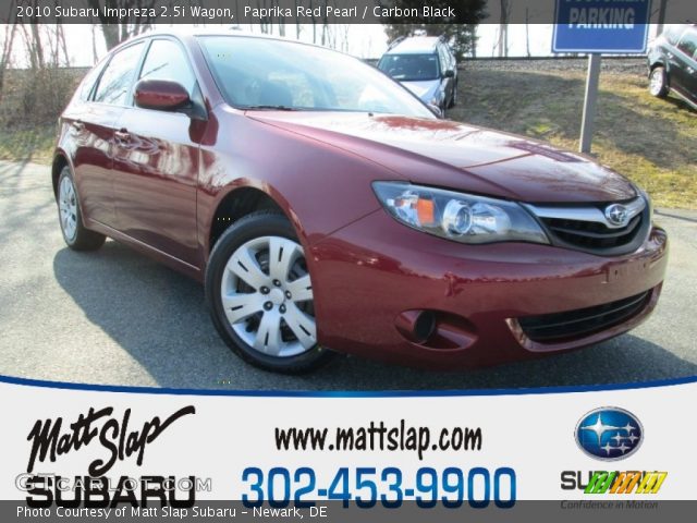 2010 Subaru Impreza 2.5i Wagon in Paprika Red Pearl