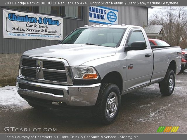 2011 Dodge Ram 2500 HD ST Regular Cab 4x4 in Bright Silver Metallic