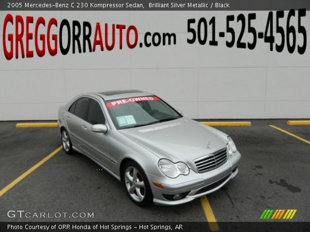 2005 Mercedes-Benz C 230 Kompressor Sedan in Brilliant Silver Metallic