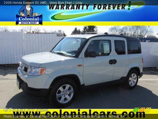 2009 Honda Element EX AWD in Omni Blue Pearl