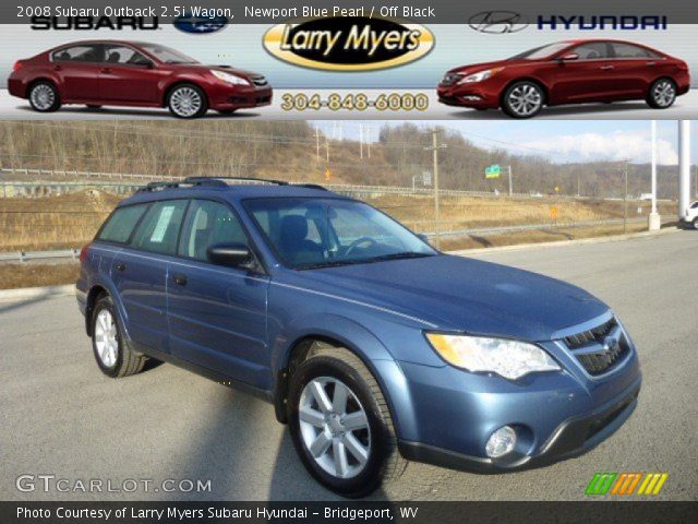 2008 Subaru Outback 2.5i Wagon in Newport Blue Pearl