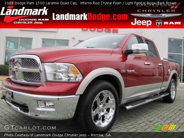 2009 Dodge Ram 1500 Laramie Quad Cab in Inferno Red Crystal Pearl
