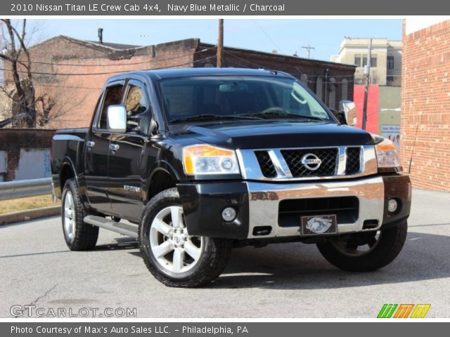 2010 Nissan Titan LE Crew Cab 4x4 in Navy Blue Metallic