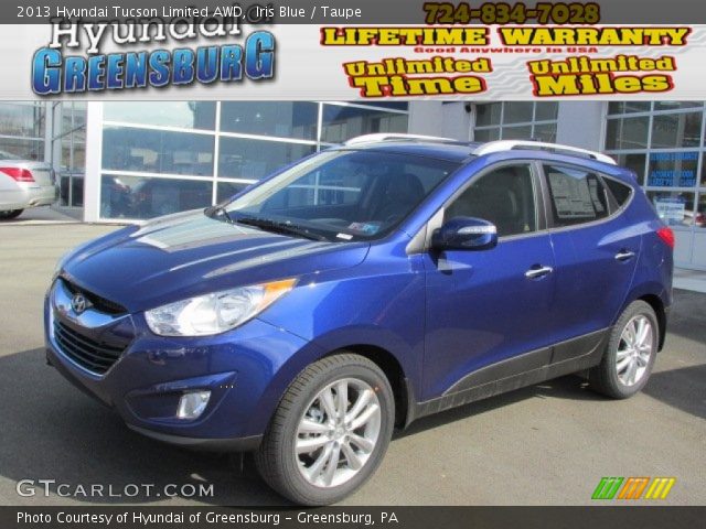 2013 Hyundai Tucson Limited AWD in Iris Blue