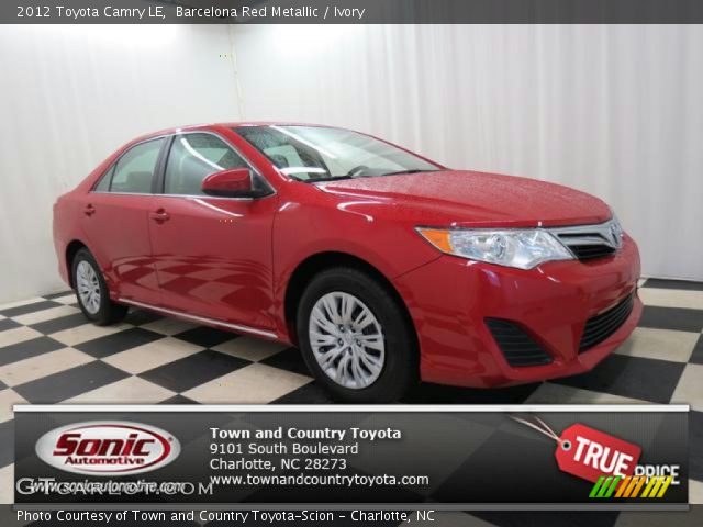 2012 Toyota Camry LE in Barcelona Red Metallic