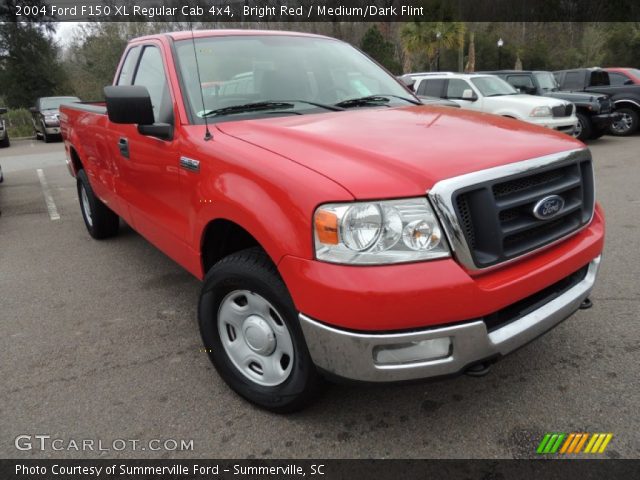 2004 Ford F150 XL Regular Cab 4x4 in Bright Red