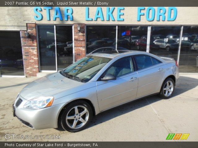 2007 Pontiac G6 V6 Sedan in Liquid Silver Metallic