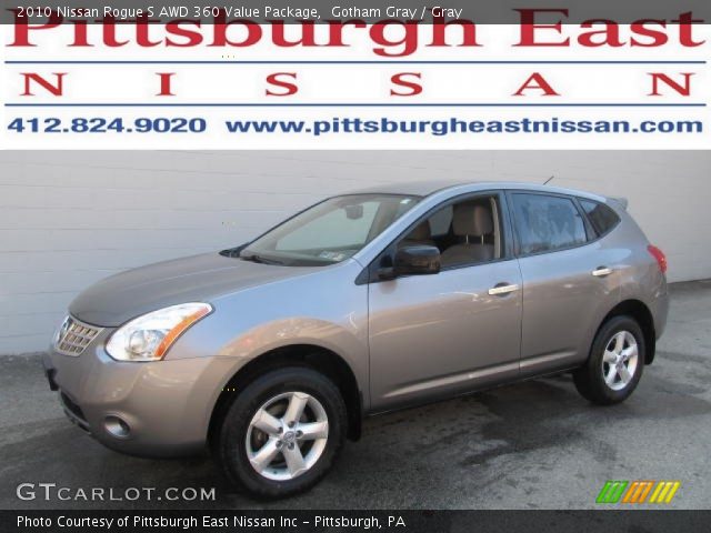 2010 Nissan Rogue S AWD 360 Value Package in Gotham Gray