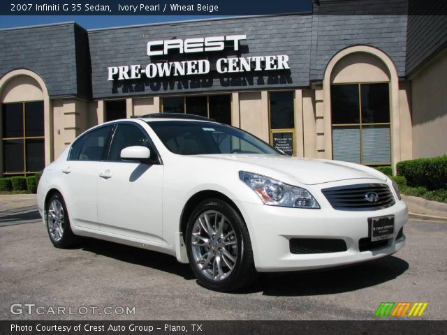 2007 Infiniti G 35 Sedan in Ivory Pearl