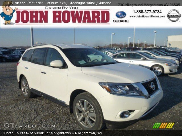 2013 Nissan Pathfinder Platinum 4x4 in Moonlight White