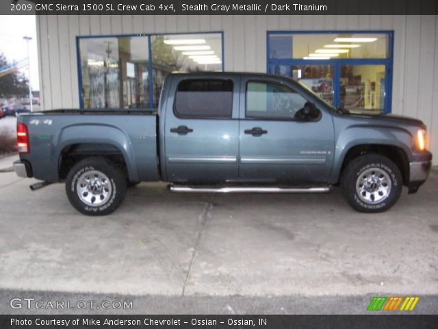 2009 GMC Sierra 1500 SL Crew Cab 4x4 in Stealth Gray Metallic