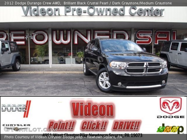 2012 Dodge Durango Crew AWD in Brilliant Black Crystal Pearl